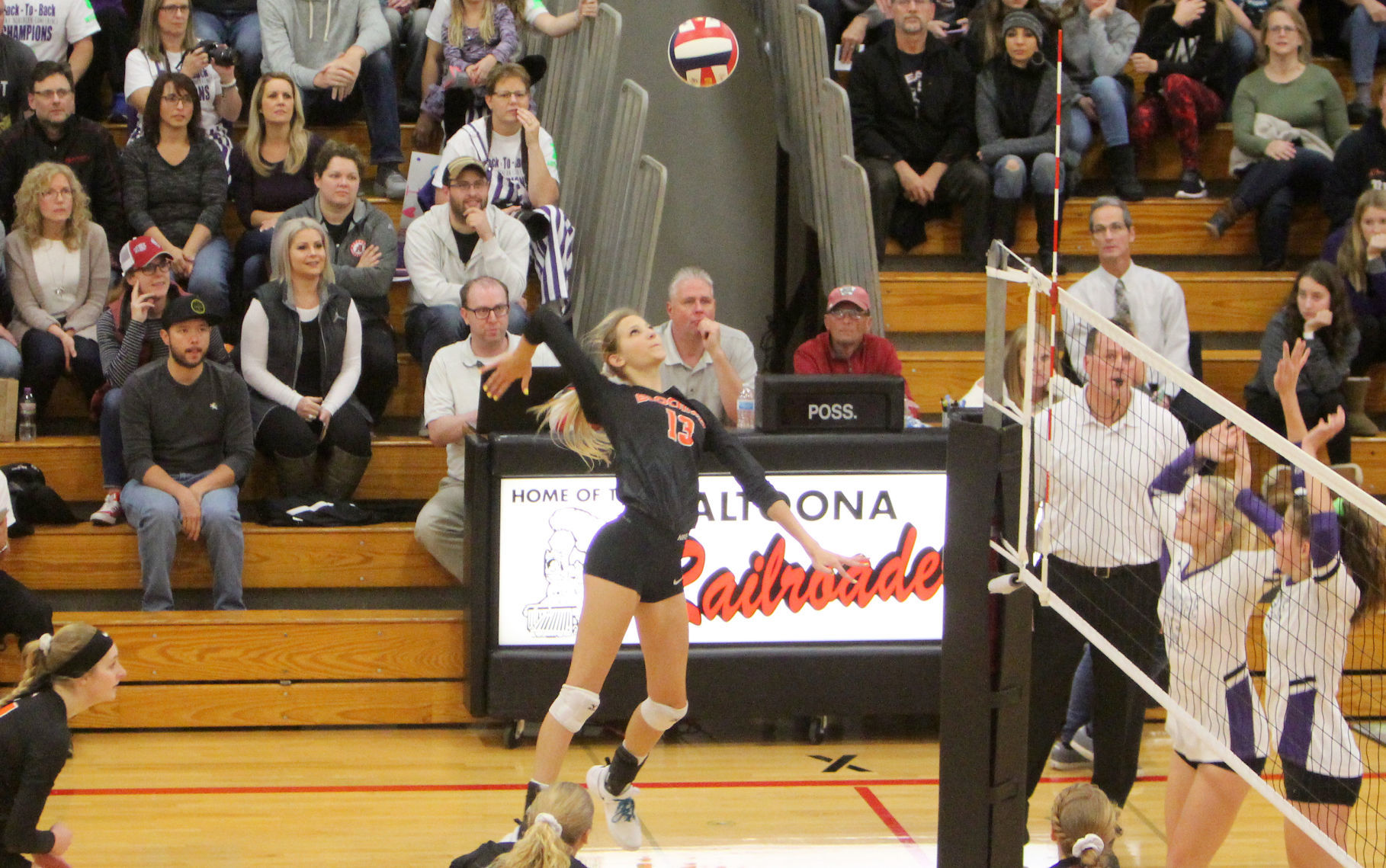 Bloomer volleyball vs Mosinee 10-27-18